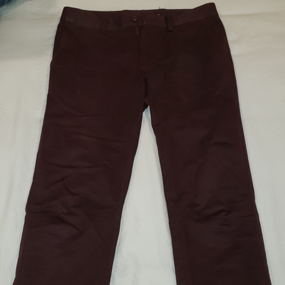 Slim Fit Maroon Pants